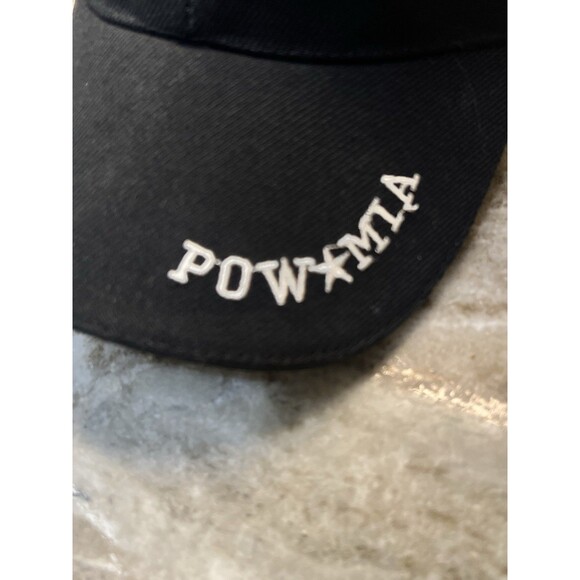 POW MIA BLACK ADJUSTABLE HAT PRISONER OF WAR MISSING IN ACTION CAP STRAPBACK - Picture 5 of 8